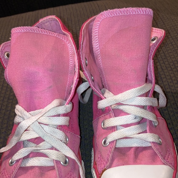 Converse Pink High Top Sneakers - Picture 7 of 11